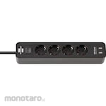 brennenstuhl Ecolor Extension Socket with USB-Charger 4-Way