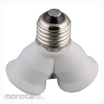 LARKIN Fitting Lampu E27 Adaptor Cabang Dua (Sambungan)