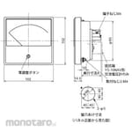 Mitsubishi Electric Mechanical Indicating Instrument Ac Ammeter Square Instrument YS-10NAA