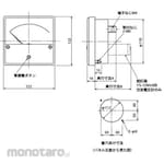 Mitsubishi Electric Mechanical Indicating Instrument Ac Voltmeter Square Instrument