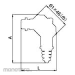 NIDEK Components (formerly Nidec Copal Electronics/Fujisoku) Copal Electronics Potentiometer 100Ω Speed: 10 2W