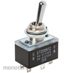 NIDEK Components (formerly Nidec Copal Electronics/Fujisoku) Copal Electronics Toggle Switch On-On DPDT Panel Mount 12 A @ 250 V ac, 20 A @ 125 V ac