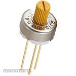 NIDEK Components (formerly Nidec Copal Electronics/Fujisoku) Semi-fixed resistor Nidec Copal Electronics, 100kΩ, 0.75W