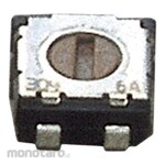 NIDEK Components (formerly Nidec Copal Electronics/Fujisoku) Semi-fixed resistor Nidec Copal Electronics, 10kΩ, 0.25W, top surface adjustment