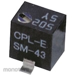 NIDEK Components (formerly Nidec Copal Electronics/Fujisoku) Semi-fixed resistor Nidec Copal Electronics, 10kΩ, 0.25W