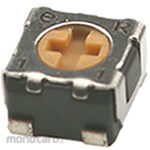 NIDEK Components (formerly Nidec Copal Electronics/Fujisoku) Semi-fixed resistor Nidec Copal Electronics, 2kΩ, 0.125W, top surface adjustment