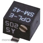 NIDEK Components (formerly Nidec Copal Electronics/Fujisoku) Semi-fixed resistor Nidec Copal Electronics, 5kΩ, 0.25W