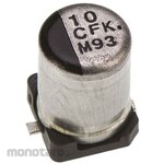 Panasonic Capacitor 10μF, 16V dc, EEEFK1C100AR