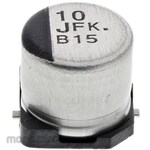 Panasonic Capacitor 10μF, 63V dc, EEEFK1J100P