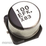 Panasonic Capacitor 100μF 25V DC 1 bag 5 pieces