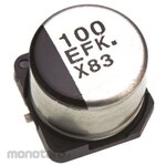 Panasonic Capacitor 100μF, 25V dc, EEEFK1E101AP