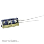 Panasonic Capacitor 100μF, 63V DC, EEUFC1J101L (Elco)