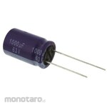 Panasonic Capacitor 1000μF, 63V dc, ECA1JM102