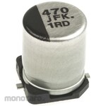 Panasonic Capacitor 470μF, 6.3V dc, EEEFK0J471P