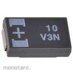 Panasonic Polymer Capacitor, POSCAP TQC, 10μF, 35V dc, D2, 35TQC10M