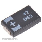 Panasonic Polymer Capacitor, POSCAP TQC, 47μF, 20V dc, D15, 20TQC47MYFT