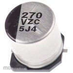 Panasonic Polymer Capacitor, ZC, 270μF, 35V dc, EEHZC1V271P