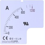 RS PRO Meter scale RS PRO 72 x 72 for ammeter