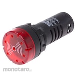 RS PRO Pilot light complete unit (with sounder) RS PRO LED light LEDtec series Red Round shape