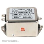 RS PRO RS PRO EMI Filter, Power Line Filter, Noise Filter Single Phase 6A Chassis Mount 0.47μF 2*5.6mH 1.2 / 2.4mA Two Stage 680kΩ