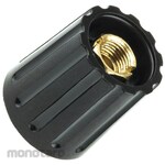 RS PRO RS Pro Collet knob Shaft: 6.4mm, Diameter: 14.7mm, x Height: 16.2mm