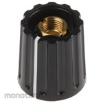RS PRO RS Pro Collet knob Shaft: 6.4mm, Diameter: 14.7mm, x Height: 16.2mm