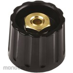 RS PRO RS Pro Collet knob Shaft: 6.4mm, Diameter: 21.3mm, x Height: 17.1mm