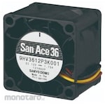 Sanyo Denki Axial fan Power supply: 12 V dc DC 36 x 36 x 28mm
