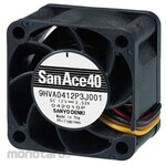 Sanyo Denki Axial fan Power supply: 12 V dc DC 40 x 40 x 28mm