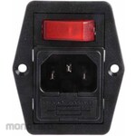 BULGIN Bulgin IEC Connector C14 Male Panel Mount 10A 5 x 20mm BVB01/Z0000/02