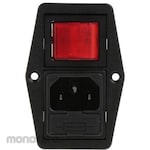 BULGIN Bulgin IEC Connector C14 Male Panel Mount 10A 5 x 20mm BVB01/Z0000/11