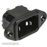 BULGIN Bulgin IEC Connector C14 Male Panel Mount 10A PX0580/28