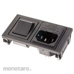 BULGIN Bulgin IEC Connector C14 Male Snap-in 10A 5 x 20mm BZH01/Z0000/10