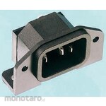 BULGIN Bulgin IEC plug C14 male flange mounting, board mounting 10A