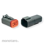 DEUTSCH Automotive Connector Male Housing Dt Series 2 0.5 to 2.5mm + 20 14 AWG