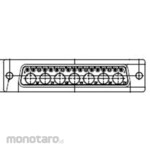 FCT - A MOLEX COMPANY D-sub connector 17 poles male panel mount