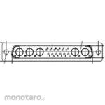 FCT - A MOLEX COMPANY D-sub connector, 12 poles, male, panel mount, 50 pieces per box
