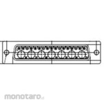 FCT - A MOLEX COMPANY D-sub connector, 17 poles, male, panel mount, 50 pieces per box