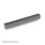 GB [Control Equipment] Low-profile pin socket, 40-pin [20-pin x 2 rows], 2.54mm pitch, for PCBs