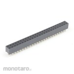 GB [Control Equipment] Low-profile pin socket, 50-pin [25-pin x 2 rows], 2.54mm pitch, for PCBs