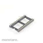 GB [Control Equipment] Round pin IC socket, 600MIL, 28 pins, 2.54mm pitch, with crosspieces