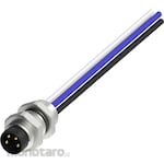 HARTING M8 A-Code Device Side Receptacle Male Rear Mount with 0.5m Harness