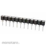 HARWIN Pin Header Pin Socket 1 Row HARWIN Vertical 2.54mm, 20 Positions Through Hole Mounting