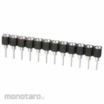 HARWIN Pin Header Pin Socket 1 Row HARWIN Vertical 2.54mm, 20 Positions Through Hole Mounting