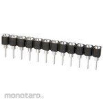 HARWIN Pin Header Pin Socket 1 Row HARWIN Vertical 2.54mm, 32 Positions Through Hole Mounting