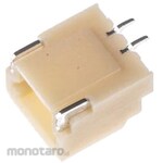JST (Japan Solderless Terminal Manufacturing Co., Ltd.) PCB header, 2 poles, 1 row, right angle, wire to board 1mm SH series