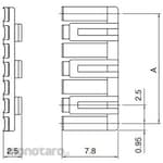 JST Connector for Printed Circuit Board XA Series Retainer
