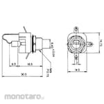 MARUSHIN ELECTRIC MFG 3-Pole Single Head Jack