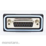 NORCOMP D-sub connector, 15 poles, female, PCB mount, 1 set, 54 pieces
