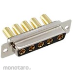 NORCOMP D-sub connector, 5-pole, female, panel mount
